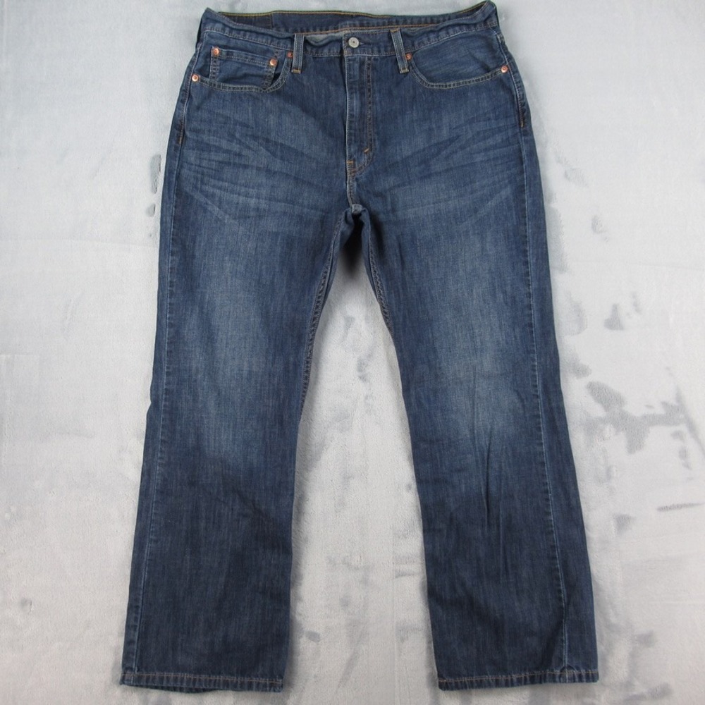 Levi's 527 Mens Slim Bootcut Jeans Blue Denim W36 L30 05527-0239